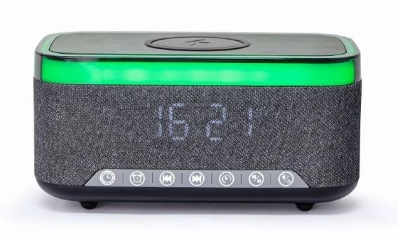 Digital Alarm Clock with Wireless Charger and DAB/FM Radio