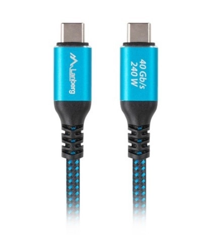 Usb-C Usb4 Cable 1.5m 240w Black-Blue