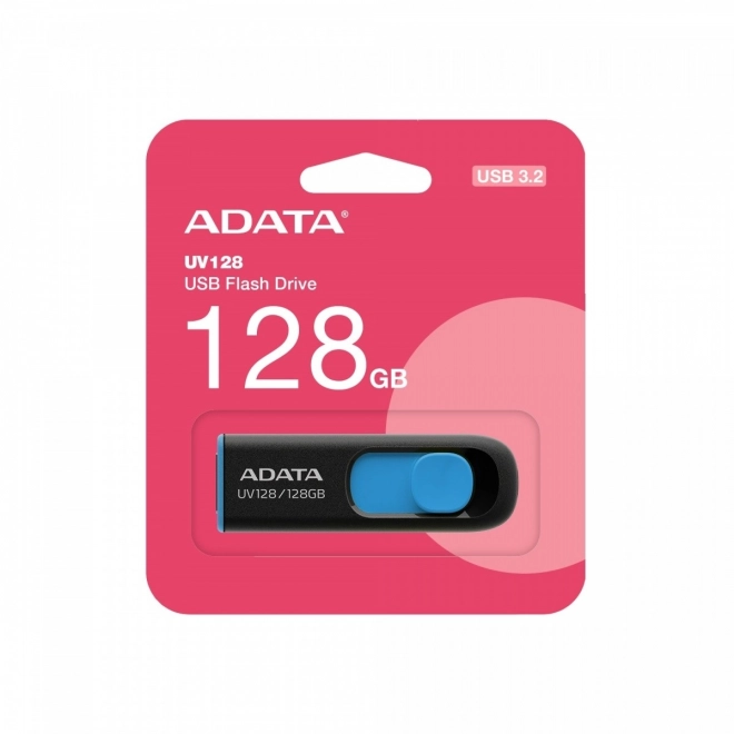Elegant Black and Blue USB Flash Drive UV128 128GB