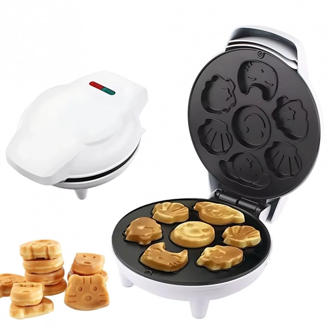 Electric Waffle Toaster With Fun Patterns 1200W