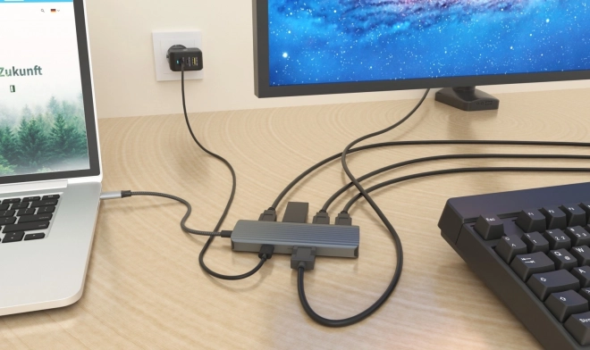 6-in-1 USB-C Docking Station with HDMI and Power Delivery