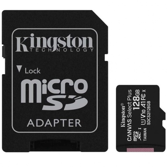Kingston Canvas Select Plus 128GB microSD Memory Card with Adapter