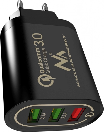 Tre USB-porte til samtidig opladning