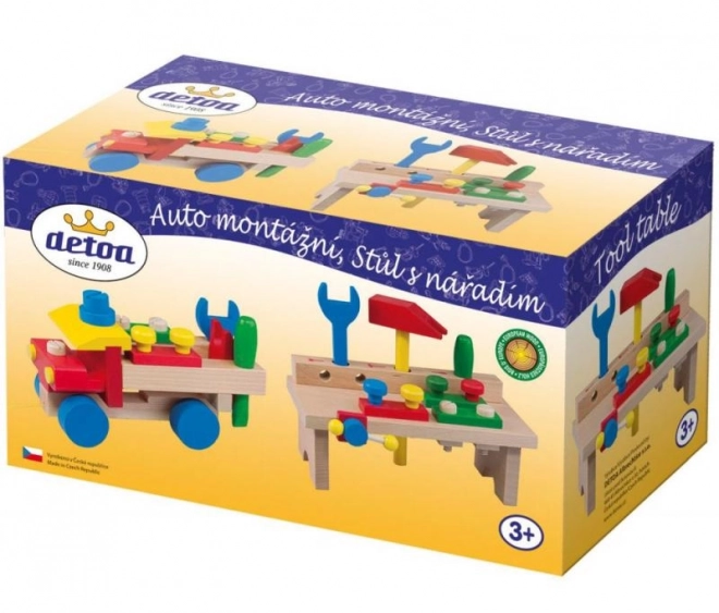 Detoa auto in legno da montare per bambini