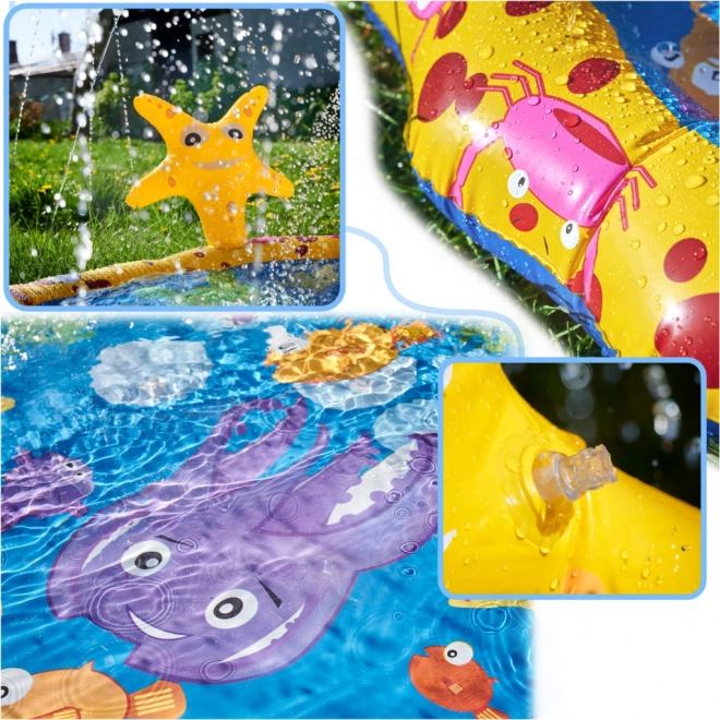 Pataugeoire d'enfants avec fontaine de jardin - hippocampe