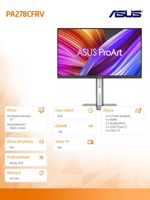 Monitor 27 inches IPS QHD