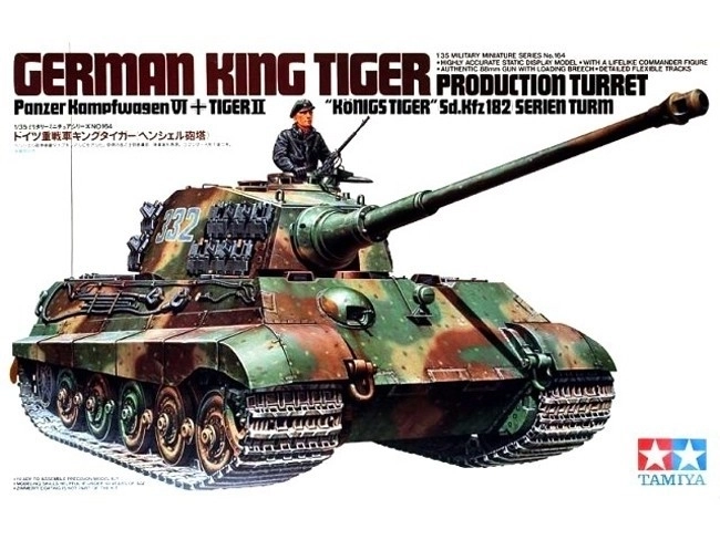 plastic model of King Tiger tank for assembly