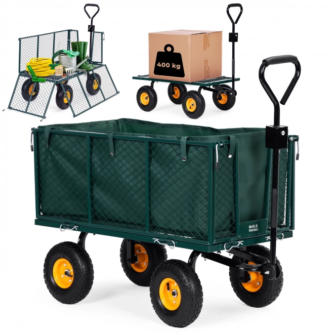 MultiGarden garden transport cart 400kg with tractor attachment