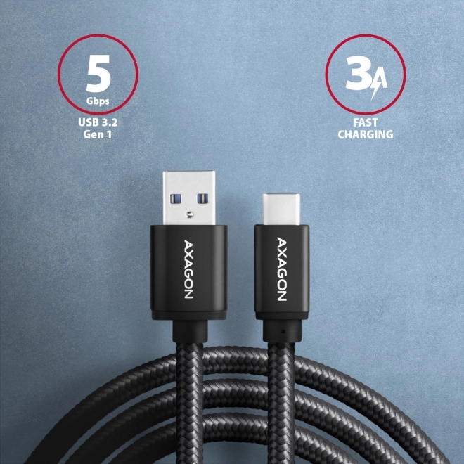Cavo USB-C - USB-A 3.2 Gen 1, 2m Nero