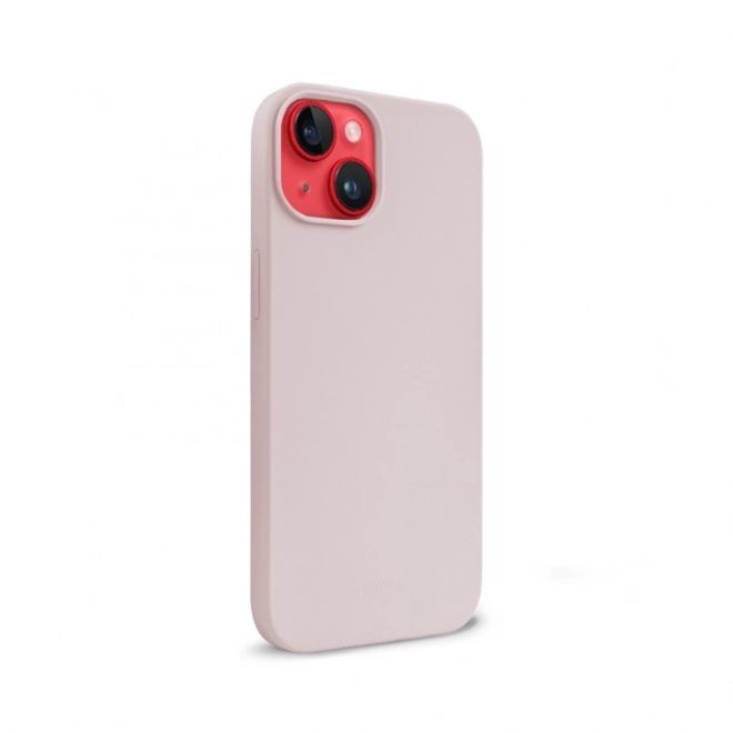 Magnetic Liquid Silicone Case for iPhone 14 and iPhone 13 - Sandy Pink