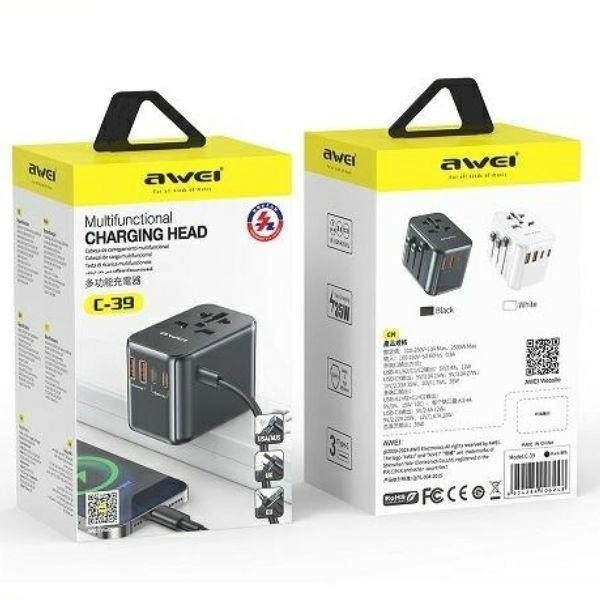 Awei universal travel GaN charger