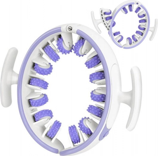 Dyb massage med 7 teksturerede ruller