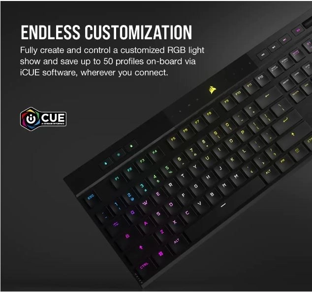 Corsair Wireless Gaming Keyboard K100 RGB Air