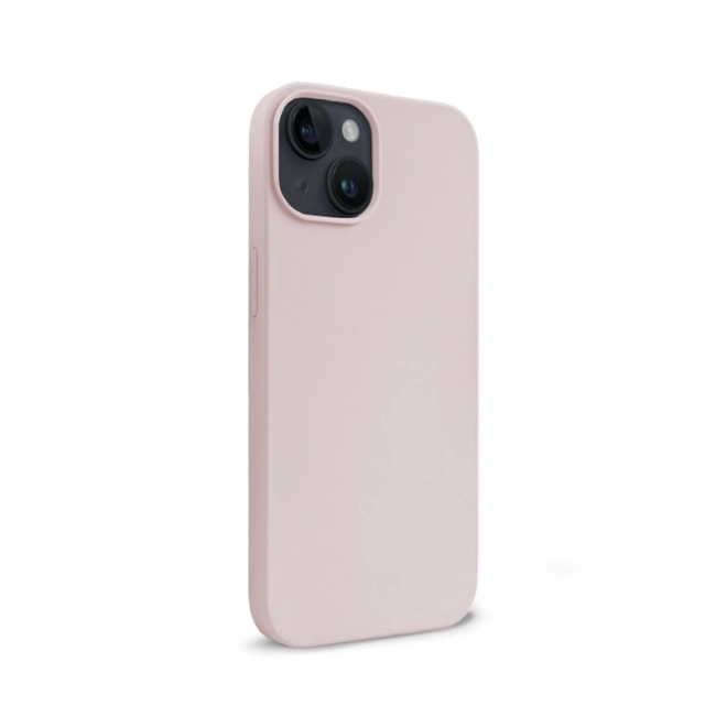 Magnetic Liquid Silicone Case for iPhone 14 and iPhone 13 - Sandy Pink
