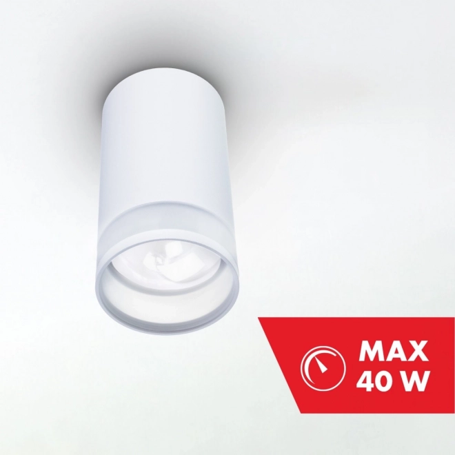 Surface Mounted White Aluminum Spotlight GU10
