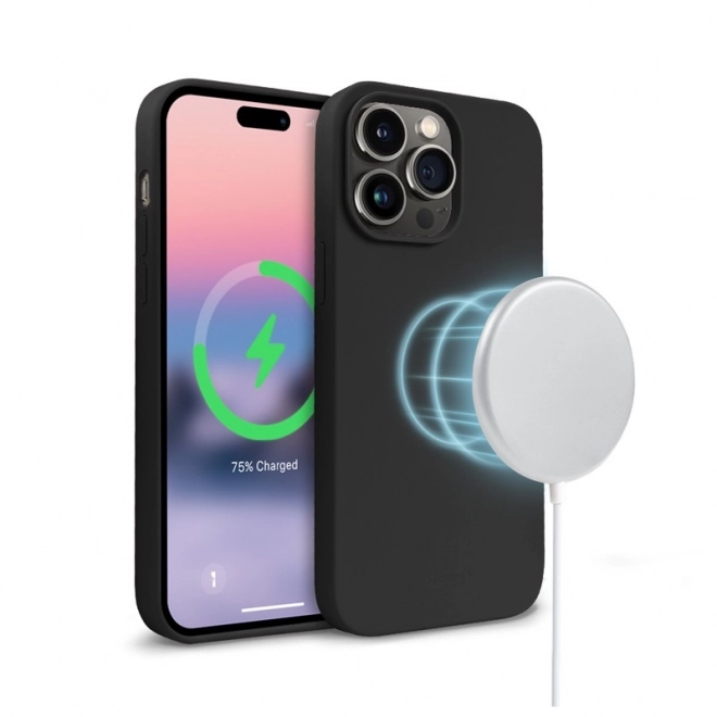 Magnetic Silicone Case for iPhone 14 Pro Max with MagSafe
