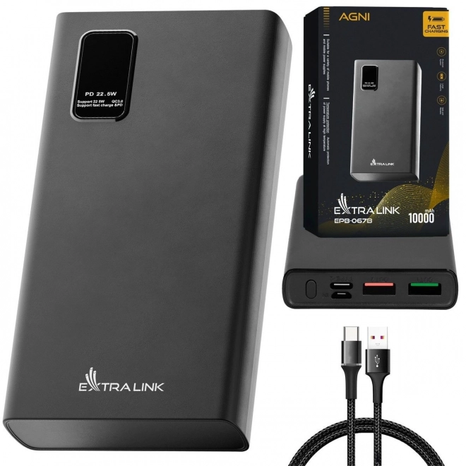 Extralink Portable USB-C Power Bank 10000mAh