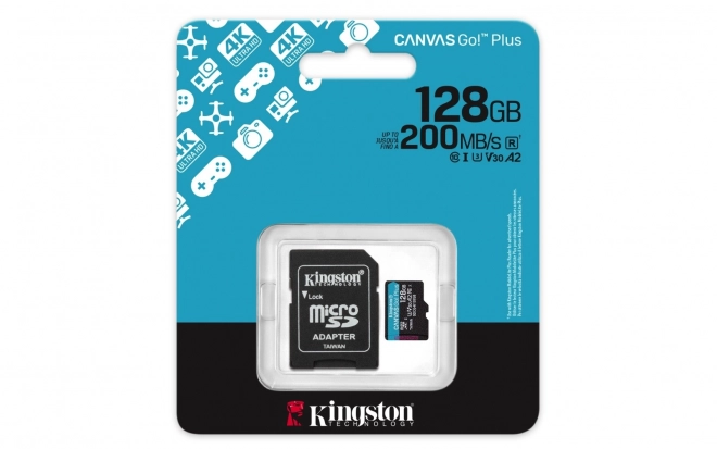 MicroSD card 128GB Canvas Go! Plus with adapter