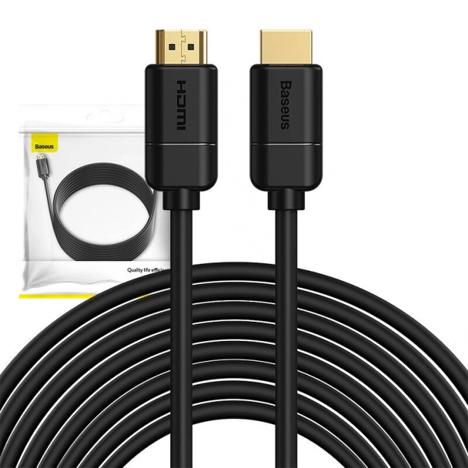 Cavo HDMI 2.0 Baseus 4K 30Hz, 3D, HDR, 8m - Nero