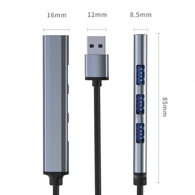 Hub USB multifunzionale 4 in 1