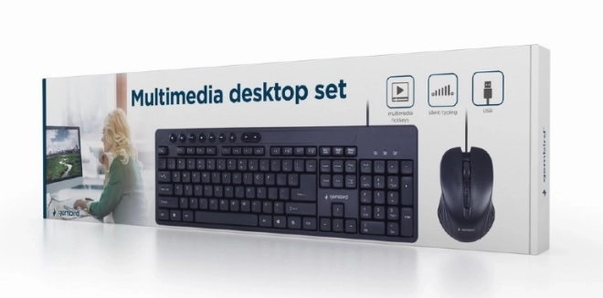Set tastiera e mouse nero