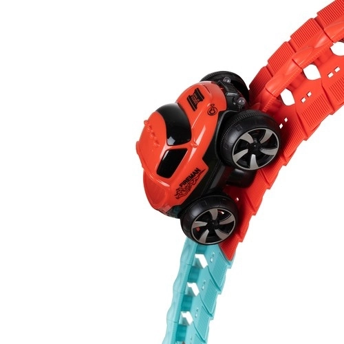 Pista da corsa flessibile con auto LED