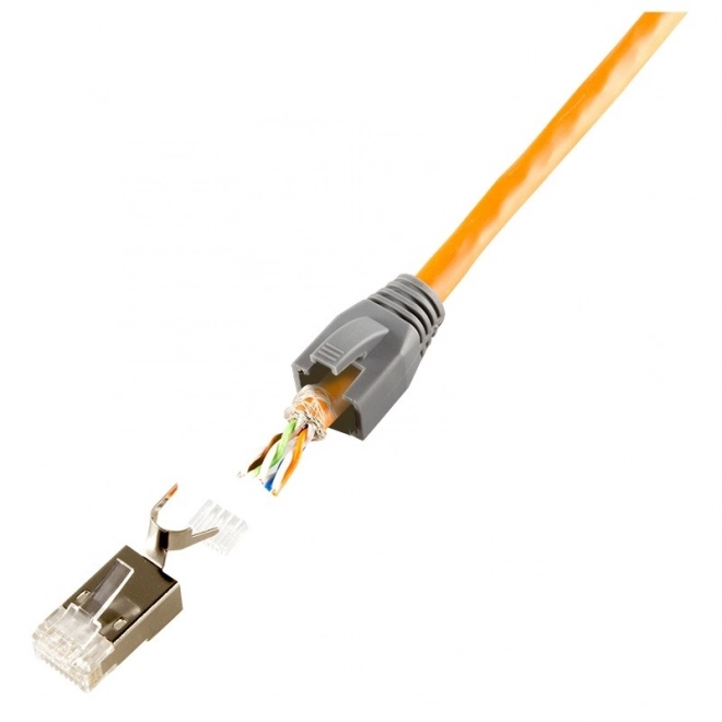 Connettori schermati RJ45 CAT.6, 6A, 7 - 10 pezzi