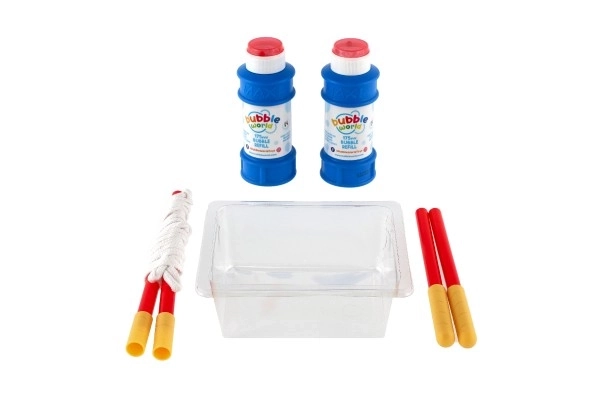 Set per bolle di sapone professionali con liquido da 350 ml