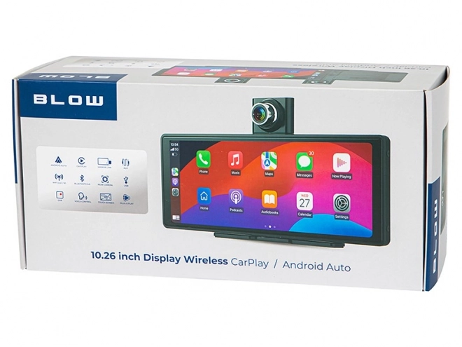 Wireless Multimedia Station Carplay 5.0 with Dash Cam and Reverse Camera