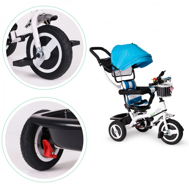 Ecotoys Tricycle with Rotating Blue Roof