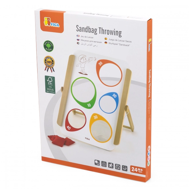 Viga Wooden Target Toss Game with FSC Certification