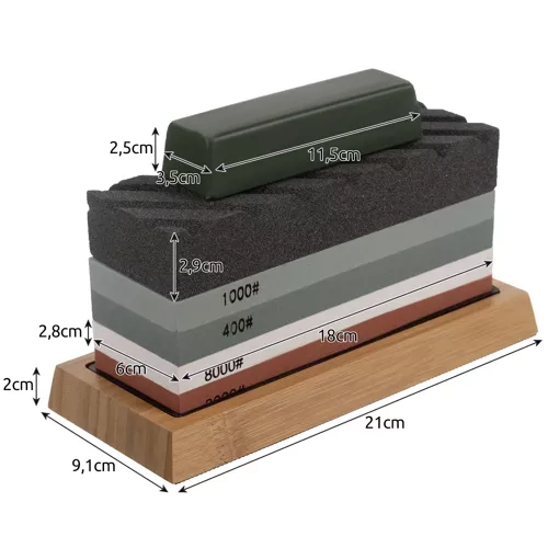 Water Sharpening Stone Set with Accessories