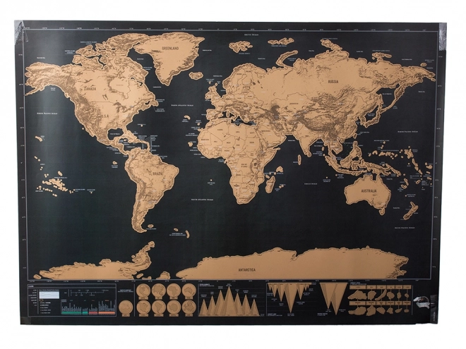 World Scratch Map for Travelers