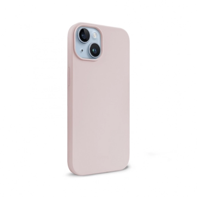 Magnetic Liquid Silicone Case for iPhone 14 and iPhone 13 - Sandy Pink