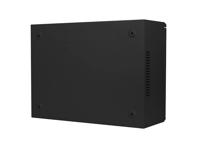 Wall-mounted rack cabinet 19 inch 4U+3U 540x200 low-profile black