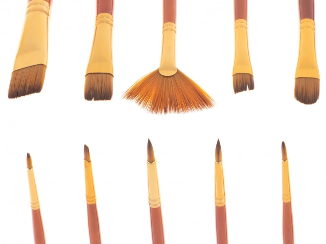 Set of School Art Brushes 10 pcs
