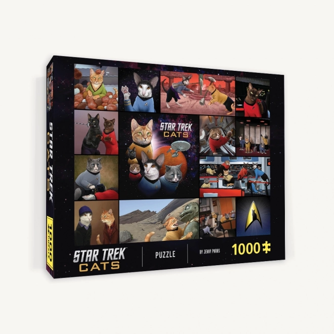 Chronicle Books Puzzle Star Trek Cats 1000 Pieces