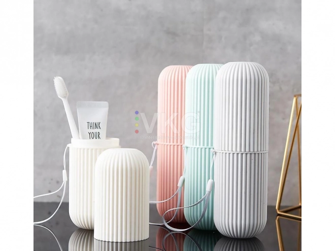 Travel Toothbrush and Toothpaste Case Organizer