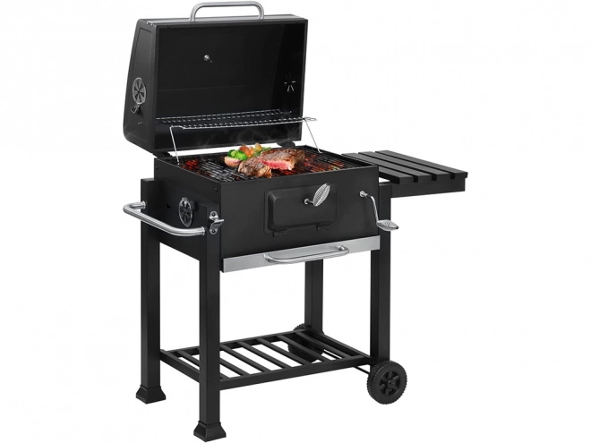 Garden Charcoal Grill with Two Grates and Thermometer