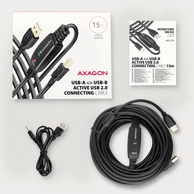 Axagon USB 2.0 Active Connection Cable 15m