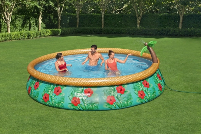 Inflatable Pool with Tropical Sprayer Bestway 457 x 84 cm