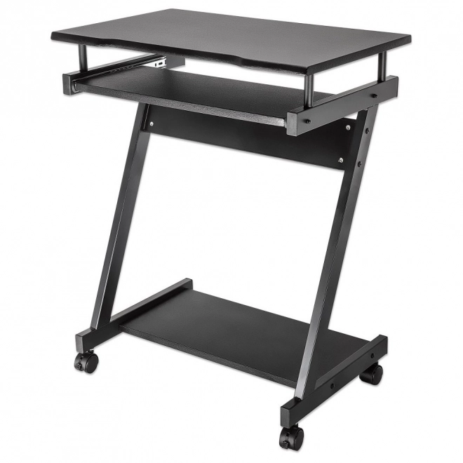 Mobile Computer Desk with Shelf