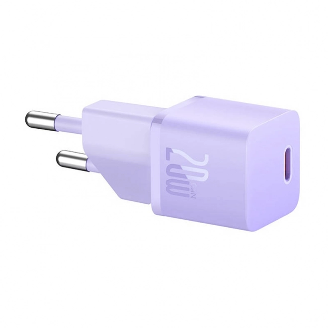 Mini caricabatteria da parete Baseus GaN5 20 W viola
