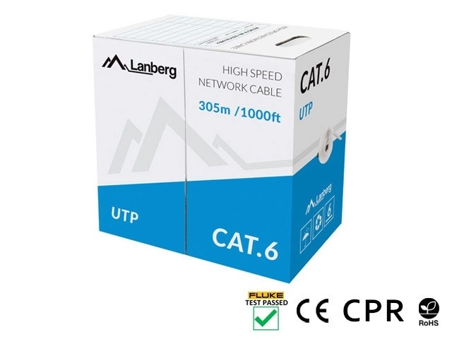 Cavo UTP Categoria 6 CU 305 m grigio