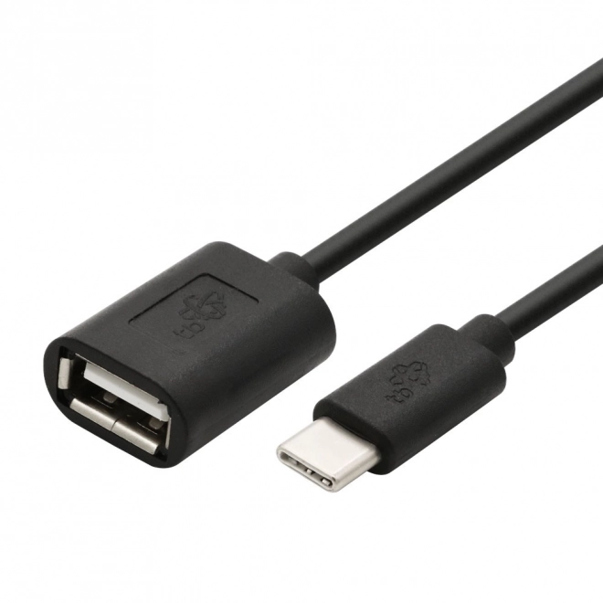 Cavo OTG USB AF - USB C 15cm nero