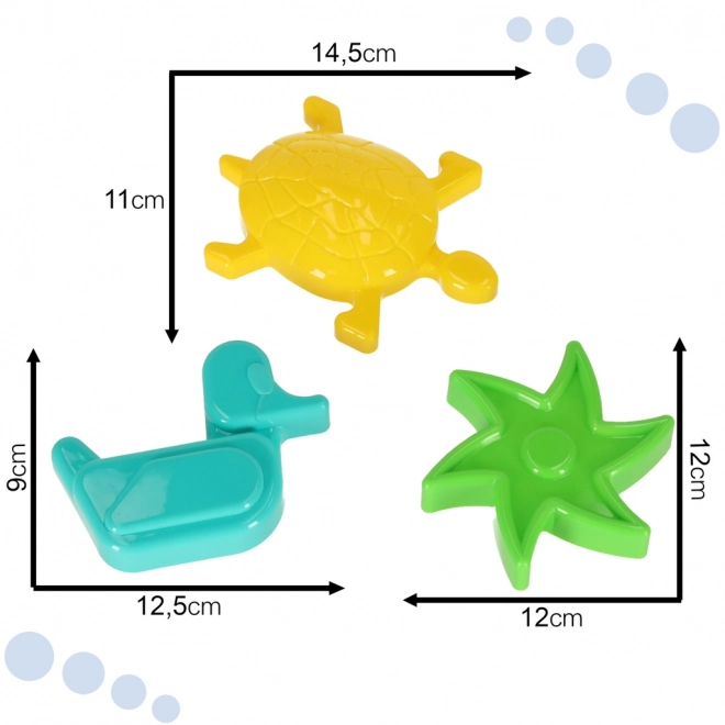 Colorful Sand Play Set with Boat and Molds
