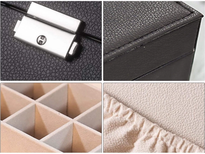 Elegante astuccio organizer per gioielli con chiave
