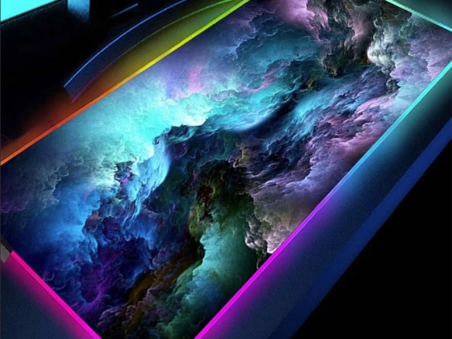 Tappetino per mouse da gioco LED RGB XXL