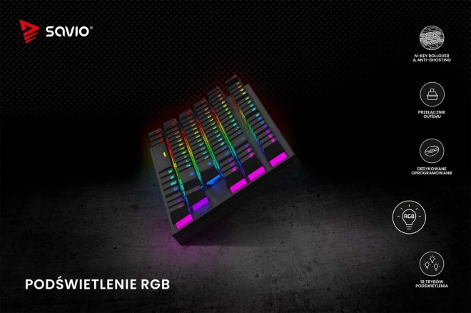 Savio Tempest X2 RGB Mechanical Keyboard Outemu Brown