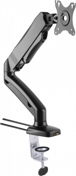 Braccio da tavolo LED/LCD 13-27 pollici 6 kg con molla a gas, audio/USB